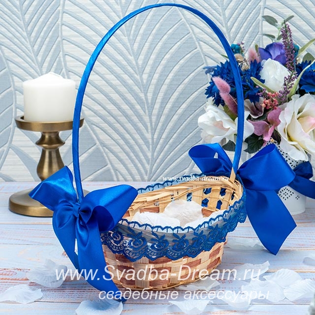 Подарочная корзина с цветами «Свадебная»